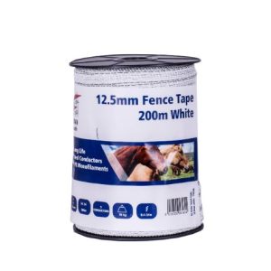 12.5mm Fenceman Tape White 200m