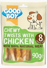 GOOD BOY Chewy Twists with Chicken, 90g
