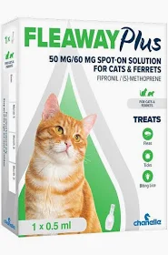 FLEAWAY PLUS Flea & Tick Treatment for Cats
