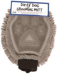 Dog Gone Smart Dirty Dog Grooming Mitt Brown