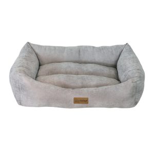 Grey Velvet Touch Bed Medium