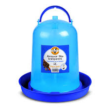Blue Transparent Chicken Drinker 5L