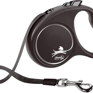 Flexi Black Design Extendable Tape Dog Lead - Large 5M